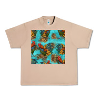 Burro rooster and sunflowers seamless pattern Urban Heavy Tee - HRA Design Shop