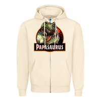 Sandshell Western Papasaurus Papa Dinosaur Zipper Hoodie - LillyAllenDesigns