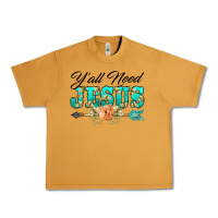 Peanut Butter y'all need jesus arrow lily flowers Urban Heavy Tee - BarkalooDesign