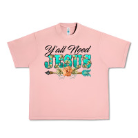 Salmon y'all need jesus arrow lily flowers Urban Heavy Tee - BarkalooDesign