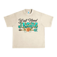 Sandshell y'all need jesus arrow lily flowers Urban Heavy Tee - BarkalooDesign