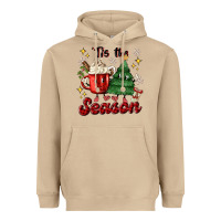 Mushroom 'tis the season with christmas tree and hot cocoa Heavyweight Hoodie - MaliasSmallBusiness