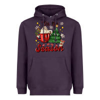 Plum 'tis the season with christmas tree and hot cocoa Heavyweight Hoodie - MaliasSmallBusiness