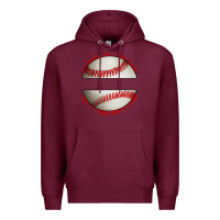 Burgundy personalized baseball Premium Hoodie - Artiststas