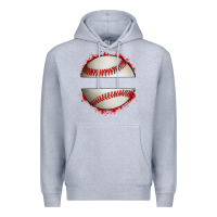 Heather Grey personalized baseball Premium Hoodie - Artiststas