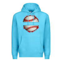 Ocean Blue personalized baseball Premium Hoodie - Artiststas