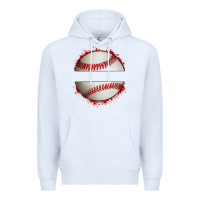 White personalized baseball Premium Hoodie - Artiststas