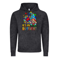 Vintage Black it's ok to be different autism gnome Vintage Hoodie - Zillion Design Studio