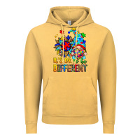 Vintage Mustard it's ok to be different autism gnome Vintage Hoodie - Zillion Design Studio