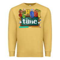 Antique Gold school time Premium Sweatshirt - NancyCooperArtShop