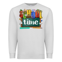 Dove Grey school time Premium Sweatshirt - NancyCooperArtShop