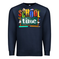 Navy school time Premium Sweatshirt - NancyCooperArtShop