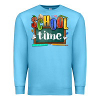 Ocean Blue school time Premium Sweatshirt - NancyCooperArtShop