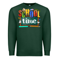 Sports Green school time Premium Sweatshirt - NancyCooperArtShop