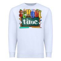 White school time Premium Sweatshirt - NancyCooperArtShop