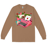 Toasted Coconut pink typewriter and letters Long Sleeve Tee - AdoDesignShop