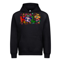 Black Hola Cinco De Mayo Urban Hoodie - NancyCooperArtShop