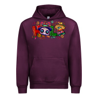 Mauve Wine Hola Cinco De Mayo Urban Hoodie - NancyCooperArtShop
