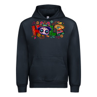 Navy Hola Cinco De Mayo Urban Hoodie - NancyCooperArtShop
