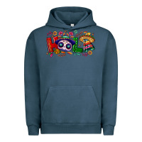 Pigment Midnight Navy Hola Cinco De Mayo Urban Hoodie - NancyCooperArtShop