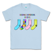 Dusty Blue Titi Pretty Art Being Different Is Cool Classic Tee - CowhideDigitalArt