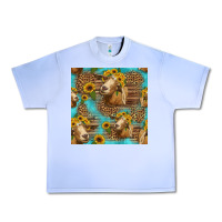 Grape Ice goat sunflowers seamless pattern Urban Heavy Tee - HRA Design Shop