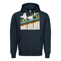 Navy cowhide sunflowers cactus Zipper Hoodie - Jasminsmagicworld