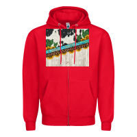 Red cowhide sunflowers cactus Zipper Hoodie - Jasminsmagicworld