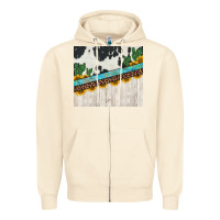 Sandshell cowhide sunflowers cactus Zipper Hoodie - Jasminsmagicworld