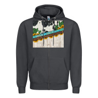 Smoke cowhide sunflowers cactus Zipper Hoodie - Jasminsmagicworld