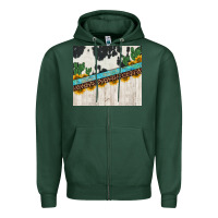 Sports Green cowhide sunflowers cactus Zipper Hoodie - Jasminsmagicworld