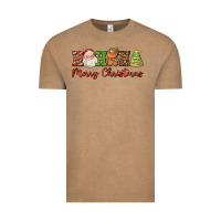 Hohoho Merry Christmas Santa Coffee Cup Tree Cooki Vintage Tee | Teevron
