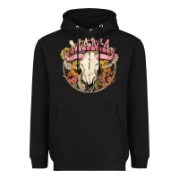 Black bullskull mama Heavyweight Hoodie - NancyCooperArtShop