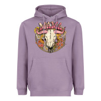 Lavender bullskull mama Heavyweight Hoodie - NancyCooperArtShop