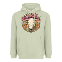 Matcha bullskull mama Heavyweight Hoodie - NancyCooperArtShop