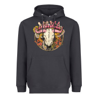 Smoke bullskull mama Heavyweight Hoodie - NancyCooperArtShop