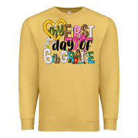 Antique Gold my first day of 6th grade Premium Sweatshirt - NancyCooperArtShop