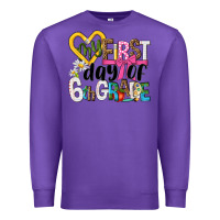 Purple my first day of 6th grade Premium Sweatshirt - NancyCooperArtShop
