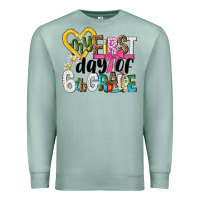 Seafoam my first day of 6th grade Premium Sweatshirt - NancyCooperArtShop