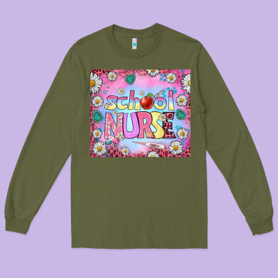 School Nurse Tumbler Long Sleeve Tee Designed By Bundleandbundleshop
