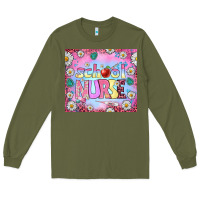 Army Green school nurse tumbler Long Sleeve Tee - BundleAndBundleShop