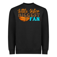 Black little sister biggest fan Heavyweight Sweatshirt - HRA Design Shop