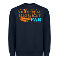 Little Sister Biggest Fan Heavyweight Sweatshirt | Teevron