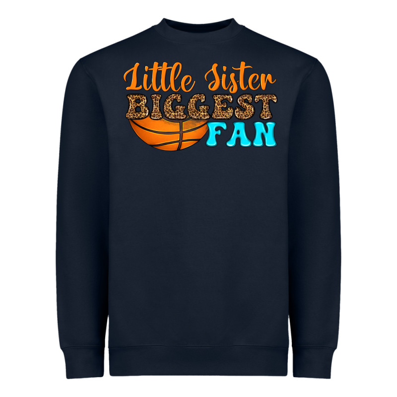Little Sister Biggest Fan Heavyweight Sweatshirt by HRA Design Shop | Teevron