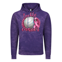 Cloud Purple Tackle Cancer Volleyball Vintage Hoodie - texasbilliewilder