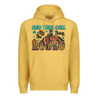 Antique Gold and they call the thing rodeo Premium Hoodie - Artiststas