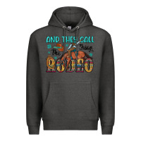 Charcoal Heather and they call the thing rodeo Premium Hoodie - Artiststas