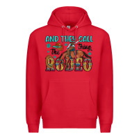 Red and they call the thing rodeo Premium Hoodie - Artiststas