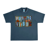 Midnight Navy winter vibes Urban Heavy Tee - FaDigitalArtStudio
