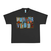 Pigment Black winter vibes Urban Heavy Tee - FaDigitalArtStudio